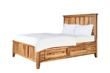 New Traditions California King Storage Bed - Java