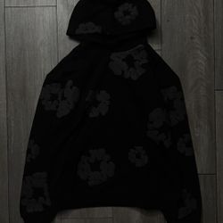 Denim Tears Cotton Wreath Hoodie Black Monochrome