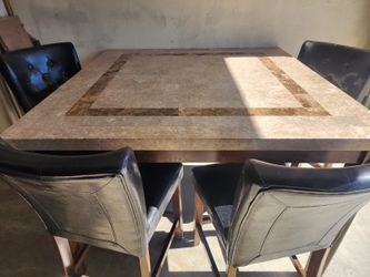 Granite Dining Room/Kitchen Table, Counter Height