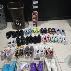 32 Pairs Of Shoes Size 4 $300