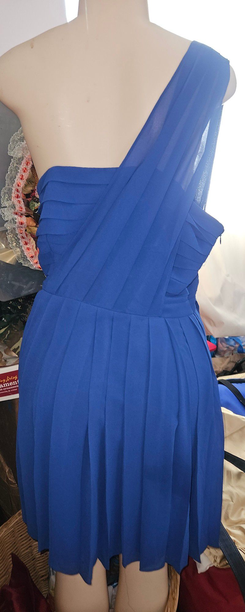 Pacific Blue One Shoulder Dress Size M

