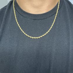 6MM Rope Chain - Yellow Gold – CustomCutsJewelry