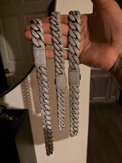 Moissanite heavy Cuban chains