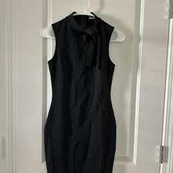 Black new dress with bow 