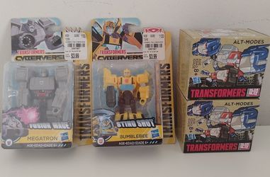 4 LOT Hasbro Transformers Bumblebee Cyberverse Adventure -Alt-Modes Series 1