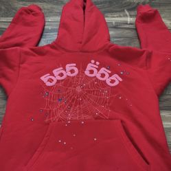 Medium, Sp5der Worldwide Red Angel Number 555, Never Worn, Recently Bought, And Perfect Condition 