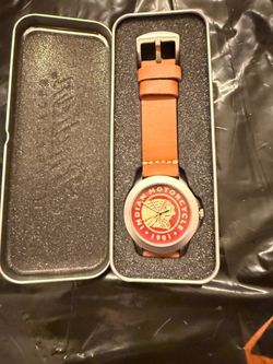 Indian Motorcycle Wrist Watch with original metal case