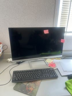 monitor and keyboard