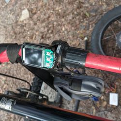 Ebike LCD With Throttle Twist And Brake Line