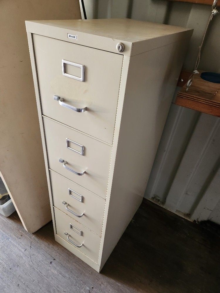 Hirsh Metal Filing Cabinet 4 Drawer
