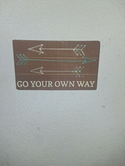 Go Your Own Way Arrow String Art Sign