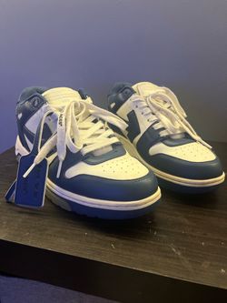 Size 10 blue and white off white shoes