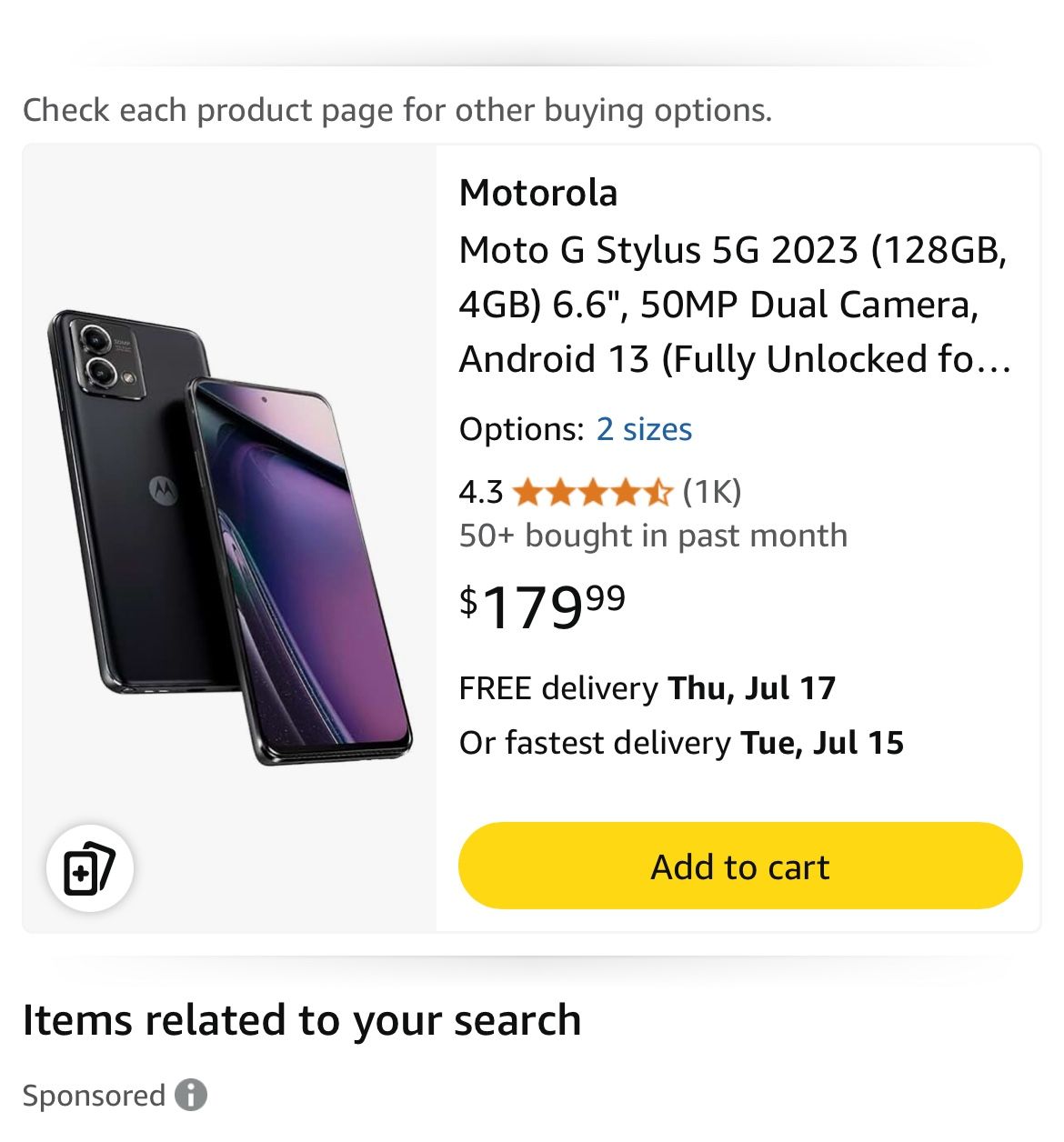2of4 Tmobile Motorola One 5G ACE Cellphones Like New With Box In Ott-box Cases