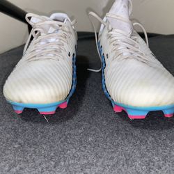 Nike Zoom Mercurial Vapor 15 Academy MG white/pink/blue Size 8