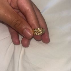 10k Gold Nugget Ring 