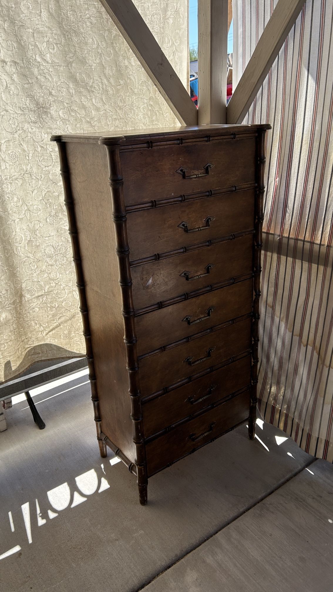Antique solid dresser or chest of drawers 