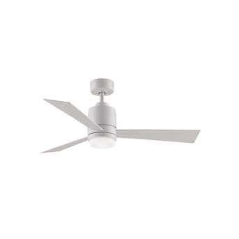 Ceiling Fan 48" Matte White Indoor/Outdoor Light & Remote