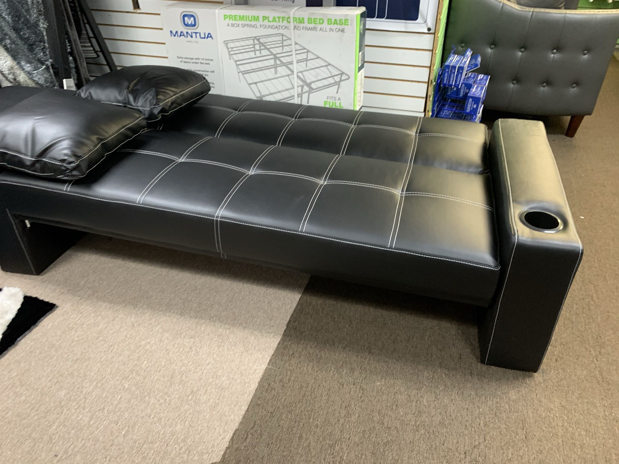 🛌🛋BLOWOUT SALE NOW🔥‼️FUTON SOFA BED PU LEATHER🛋🛌