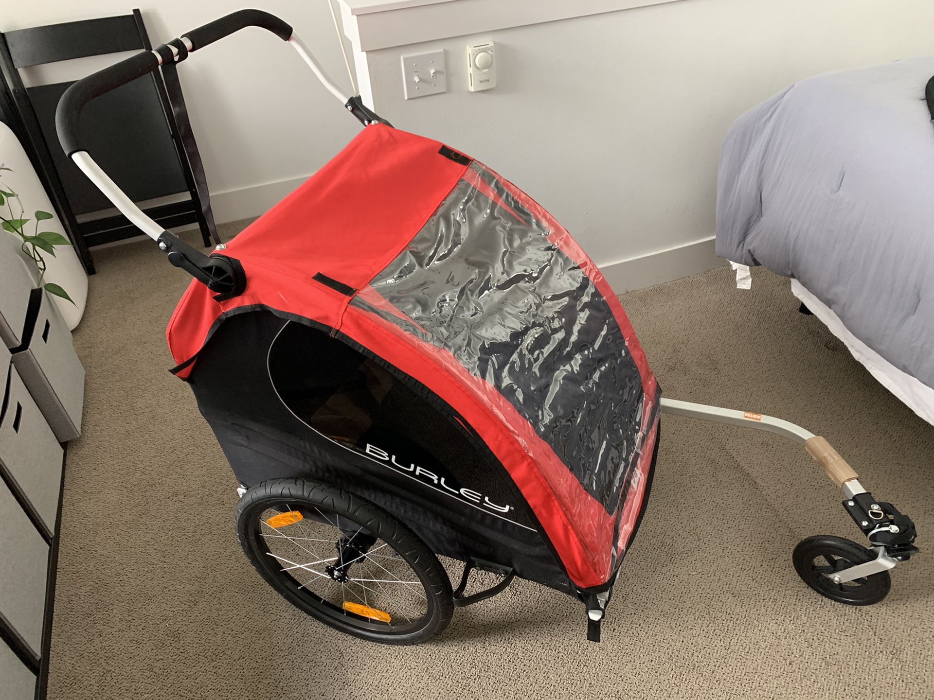 Burley Honey Bee Kids Bike Trailer and Jog stroller