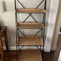 Modern Farmhouse Style Folding Shelf Unit