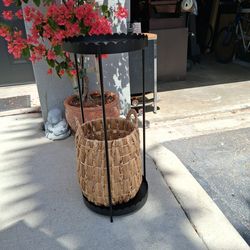 Side Table H28" D12"