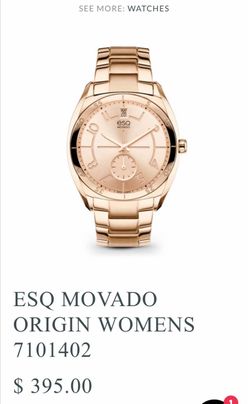 ESQ Movado Origin Women's Rose Gold Watch