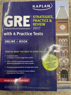 GRE Study Guide by Kaplan