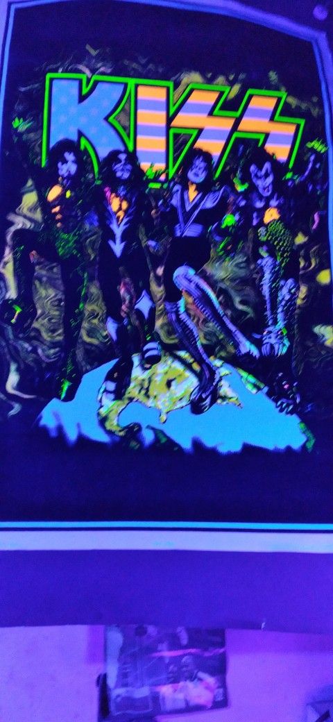 Kiss Original Black Light Poster