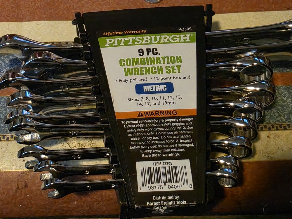 Pittsburgh. 9pc. Wrenches