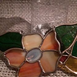 Glass Flower Decoration. 