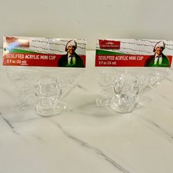 Wally World Moose Shot Glasses Christmas Vacation Set of Two 0.9oz National