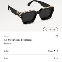 Louis Vuitton Millionaires Sunglasses $500 OBO