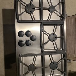 36” Stainless Steel (Gas) 5 Burners Countertop Cooktop 