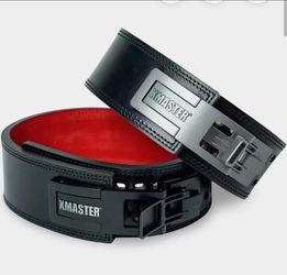 Brand new in box XMASTER powerlifting belt. Extra large. 48-in long leather 4-in wide
