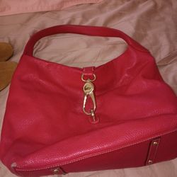 Pink Leather Purse