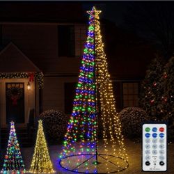 Christmas Decorations Christmas Tree Lights 10Ft Outdoor Star Lights Decor
Xmas Waterproof Lawn Warm White & Multicolor