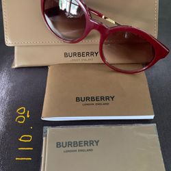 Burgandy Fashion Sunglasses. $80.