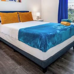 Bed Frame + Matress + Box Spring (3 Sets Available, $142 Available)