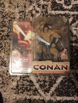 CONAN THE WARRIOR TODD MCFARLANE SERIES 2 BRAND NEW THE HOUR OF THE ORAGON FIGUREINE