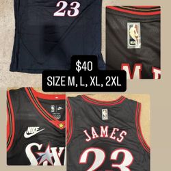 Philadelphia 76ers Lebron James BLACK JERSEY 