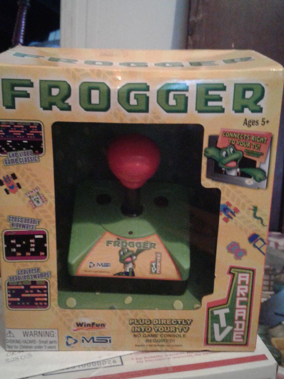 Frogger plug and play arcade game