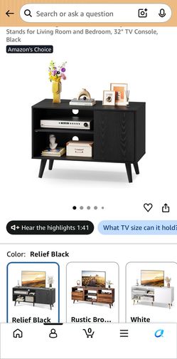 Tv stand console 32" (purchased on Amazon)