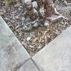 Set Of Concrete Indians