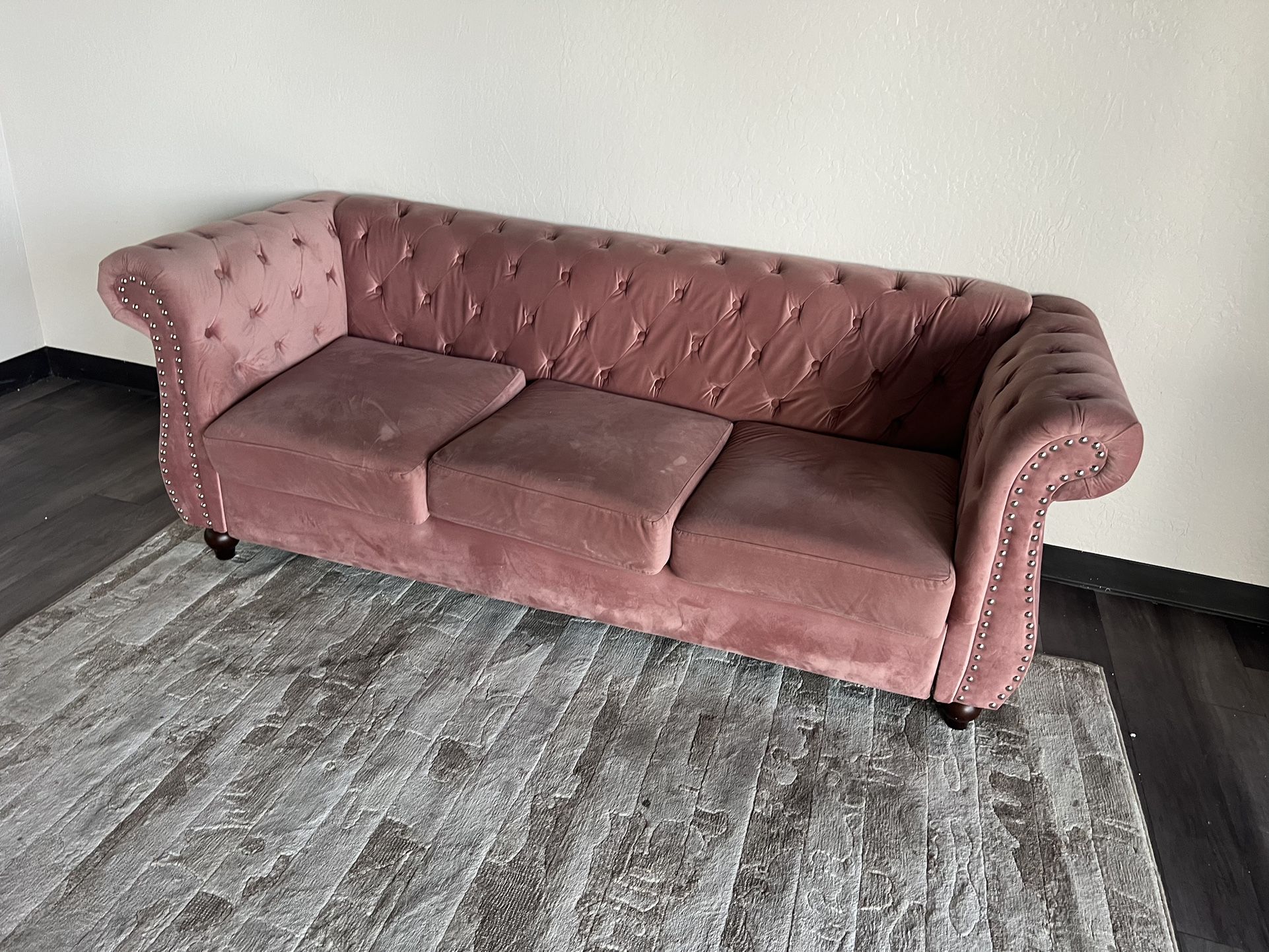 Sofa and Rug.