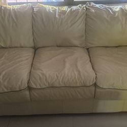 LEATHER SOFA and LOVE SEAT