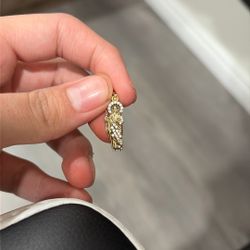 10k Diamonds, Engraved Pendant
