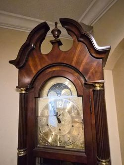 Grandfather Clock with Moon Phase Dial