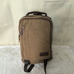 Brown casual men's and women's backpacks