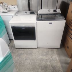 Maytag Glass Top Washer And Electric Dryer