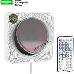 New Rechargeable Portable AND Wall Mount CD Player Bluetooth Speaker